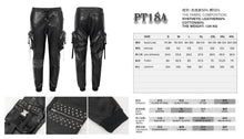 Load image into Gallery viewer, PT184 Men's side pockets metal decoration leather feet pants