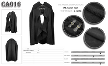 Load image into Gallery viewer, CA016 punk open arms men winter fur big cloak with loops