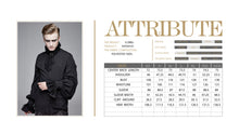 Load image into Gallery viewer, SHT04101 everyday summer Gothic embroidered long sleeves chiffon men shirts with necktie