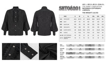 Load image into Gallery viewer, SHT08201 Black Everyday Gothic Long Sleeve Shirt