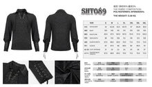 Load image into Gallery viewer, SHT089 Rubberized pattern knitted pullover shirt