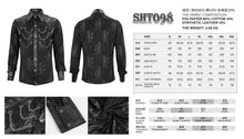 Load image into Gallery viewer, SHT098 Rib-shaped punk hand-painted men's shirt