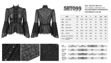 Load image into Gallery viewer, SHT099 Gothic daily wear Pattern Long Sleeve Shirt