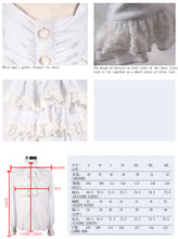 Load image into Gallery viewer, SJM127 punk wedding high collar Gothic chiffon men white shirts with bow tie