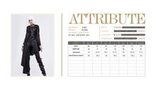 Load image into Gallery viewer, SKT089 zipper up asymmetric sleeveless women punk rock mid-length leather dress