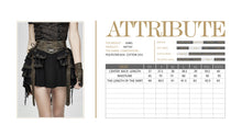 Load image into Gallery viewer, SKT107 Steampunk girls multi-layer wavy edges striped short half skirt with corset