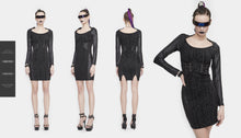 Load image into Gallery viewer, SKT119 Cyberpunk print dress
