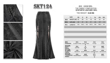Load image into Gallery viewer, SKT124 Snakeskin pattern symmetrical slit skirt
