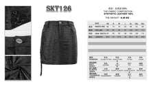 Load image into Gallery viewer, SKT126 Snakeskin print asymmetric skirt