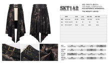 Load image into Gallery viewer, SKT142 Punk corduroy tie-dye men skirt