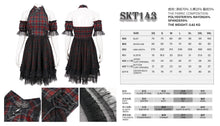 Load image into Gallery viewer, SKT143 punk cheongsam collar plaid dress