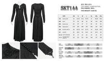 Load image into Gallery viewer, SKT144 gothic dark pattern long sleeve long dress