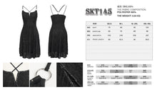 Load image into Gallery viewer, SKT145 Punk daily life wavy pattern sling dress