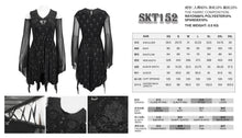 Load image into Gallery viewer, SKT152 Black Cross Printed Dress