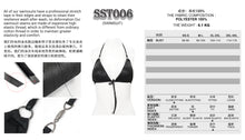 Load image into Gallery viewer, SST006 Fine vertical lines and shimmer bikini