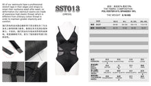 Load image into Gallery viewer, SST013 Waist straps and mesh spliced swimsuit
