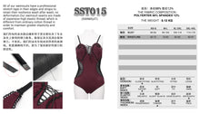 Load image into Gallery viewer, SST015 Chest hand-cranked gothic one-piece swimsuit