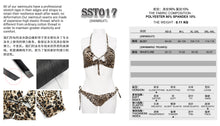Load image into Gallery viewer, SST017 Leopard printed swimsuit set