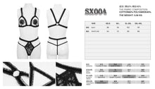 Load image into Gallery viewer, SX004 Hollow out elastic band lace Gothic sexy lingerie suit