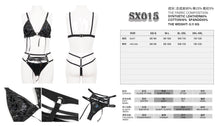 Load image into Gallery viewer, SX015 Lingerie style sexy punk suit