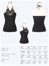 Load image into Gallery viewer, TT020 everyday summer sexy women V-neck Bat wings black cotton vests