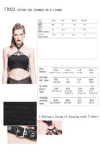 Load image into Gallery viewer, TT023 Daily life Summer strapless sexy girls punk cotton mini vest with chocker