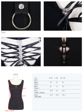 Load image into Gallery viewer, TT037 everyday summer heart-shaped hollow out Modal sexy ladies lace up vest