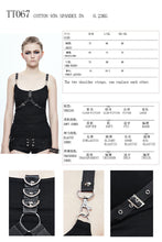 Load image into Gallery viewer, TT067 daily style two ways of wearing punk cotton vest for women