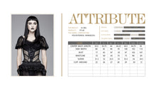 Load image into Gallery viewer, TT120 sexy women summer gothic vertical flower lace bubble sleeves Modal T-shirt