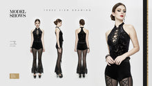 Load image into Gallery viewer, TT133 Stars and moon printing daily life dense velvet sexy ladies vests