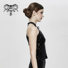 Load image into Gallery viewer, TT133 Stars and moon printing daily life dense velvet sexy ladies vests