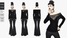 Load image into Gallery viewer, TT160 flat shoulder basic style Gothic T-shirt