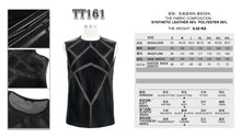 Load image into Gallery viewer, TT161 Men shiny knit patchwork vest