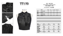 Load image into Gallery viewer, TT170 Cyberpunk Flocking Mesh Stand Collar Short T-shirt