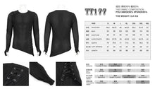 Load image into Gallery viewer, TT177 Coarse mesh asymmetric men T-shirt