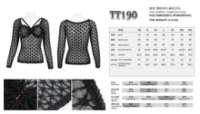 Load image into Gallery viewer, TT190 Gothic translucent Stretch Long Sleeve Women's T-Shirt