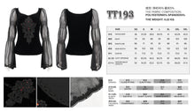 Load image into Gallery viewer, TT193 Gothic Velvet chiffon Long Sleeve Women's T-Shirt