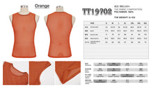 Load image into Gallery viewer, TT19702 Orange Diamond-shaped net basic style men vest