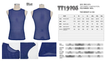 Load image into Gallery viewer, TT19705 Blue Diamond-shaped net basic style men vest