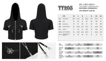 Load image into Gallery viewer, TT205 Everyday Short Sleeve Super Short Women Hoodie