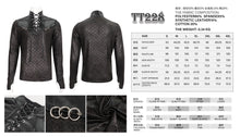 Load image into Gallery viewer, TT228 Stand collar rubberized men's T-shirt