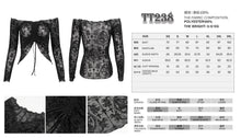 Load image into Gallery viewer, TT238 smocked off-the-shoulder T-shirt