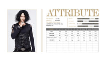 Load image into Gallery viewer, WT03401 parties wearing men black peach hearts jacquard game style punk waistcoats