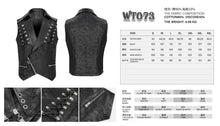 Load image into Gallery viewer, WT073 Biker Metal Punk Vest
