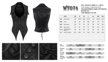 Load image into Gallery viewer, WT074 Deep V multi-layer collar Gothic vest
