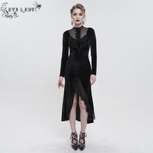 Load image into Gallery viewer, ESKT039 Small stand collar Paisley lace dress