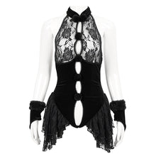 Load image into Gallery viewer, SX01801 Christmas fur ball sexy open-crotch bodysuit