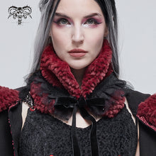 Load image into Gallery viewer, AS10702 red grained plush neckerchief (headband)