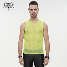 Load image into Gallery viewer, TT19703 iridescent Diamond-shaped net basic style men vest