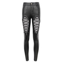 Load image into Gallery viewer, PT200 Punk diamond-shaped Thigh laced up Ladies Pants